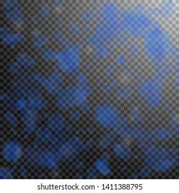 Dark blue flower petals falling down. Indelible romantic flowers falling rain. Flying petal on transparent square background. Love, romance concept. Beautiful wedding invitation.