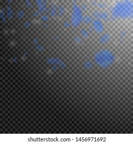 Dark blue flower petals falling down. Remarkable romantic flowers gradient. Flying petal on transparent square background. Love, romance concept. Comely wedding invitation.