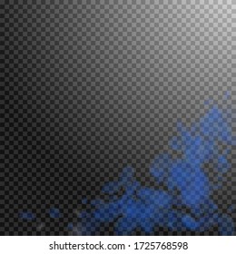 Dunkelblaue Blütenblätter fallen ab. Elegante romantische Blumenecke. Flying petal auf transparentem quadratischem Hintergrund. Liebe, Liebeskonzept. Eine Live-Hochzeitseinladung.