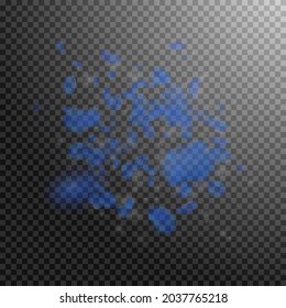 Dark blue flower petals falling down. Modern romantic flowers explosion. Flying petal on transparent square background. Love, romance concept. Attractive wedding invitation.