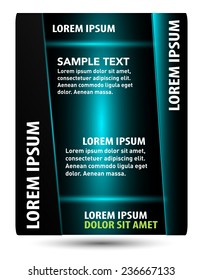 Dark Blue flyer design
