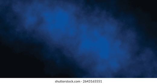 Dark Blue Fog and Smoke Background with Ethereal Gradient

