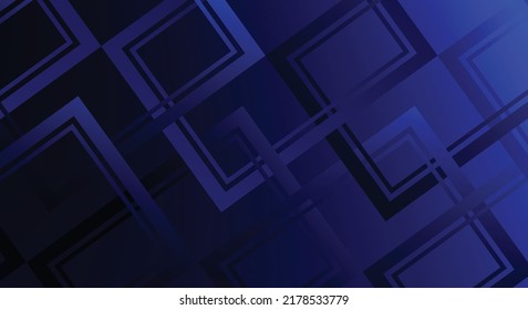 Dunkelblauer futuristischer Hintergrund mit abstrakten geometrischen Elementen.