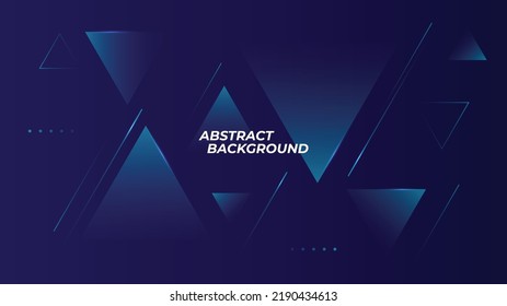 Dark blue futuristic background. Dynamic composition with overlay triangle shapes. Colorful geometry background for technology, sports, movement, speed concept. Vector illustration