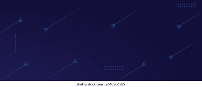 Dark blue futuristic background. Dynamic composition with overlay triangle shapes. Colorful geometry background for technology, sports, movement, speed concept. 
