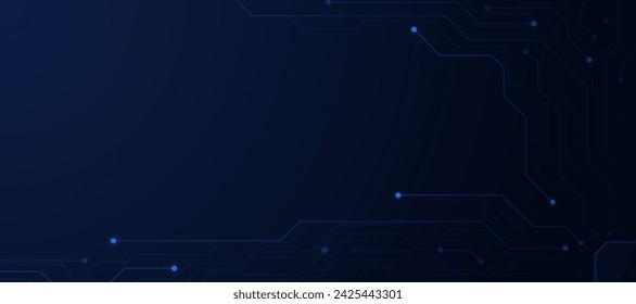 Dark blue futuristic digital technology background, modern communication technology concept, technology background
