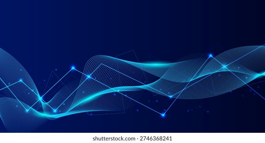 Fondo abstracto futurista azul