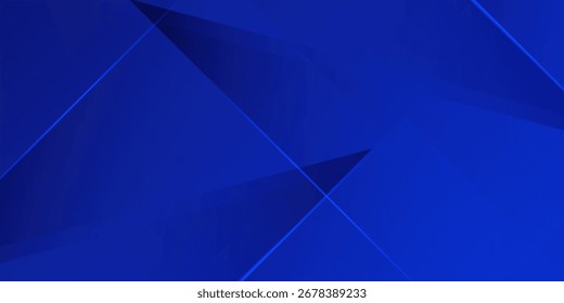 Dark Blue Geometric Abstract Background. Modern trendy design in vector illustration