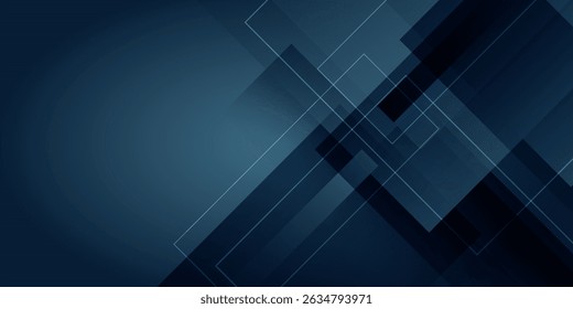 Fondo geométrico azul oscuro con Elementos de Formas. eps 10 Vector dinámico