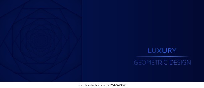 Dark blue geometric background. Vector illustration.