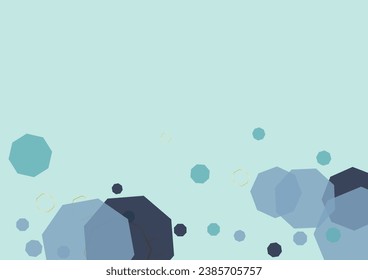 Dark Blue Geometric Background Blue Vector. Atom Subtle Mosaic. Evolution Design. White Tile Medicine. Cell Wallpaper.