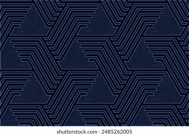 Dark Blue Geometric Design Background