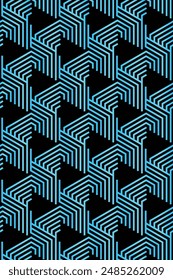 Fondo de diseño geométrico azul oscuro
