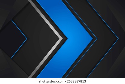 Dark blue geometric futuristic background