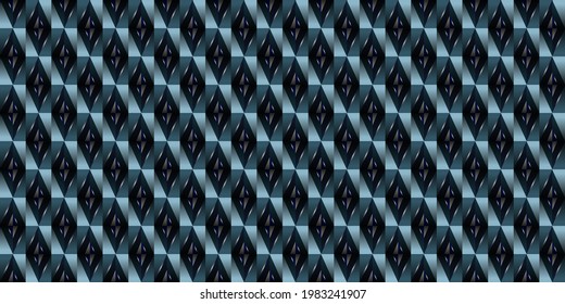 Dark blue geometric grid background. Modern dark abstract vector texture.