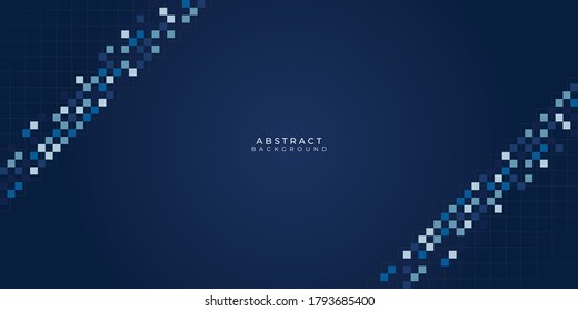 Dunkelblauer, geometrischer, neutraler abstrakter Hintergrund für Präsentationsdesign