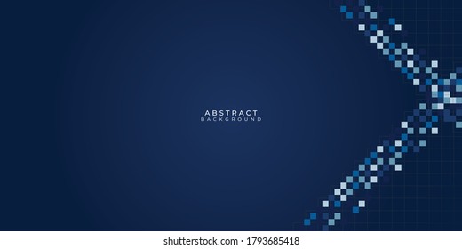 Dark blue geometric neutral abstract background for presentation design