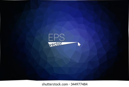 Dark blue geometric rumpled triangular low poly origami style gradient illustration graphic background. Vector polygonal design for your business. Dark blue geometric rumpled triangular low poly origami style gradient illustration graphic background. Vector polygonal design for your business.