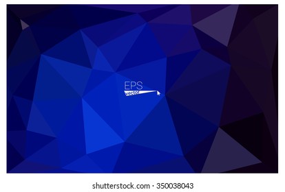 Dark blue geometric rumpled triangular low poly origami style gradient illustration graphic background. Vector polygonal design for your business. Dark blue geometric rumpled triangular low poly origami style gradient illustration graphic background. Vector polygonal design for your business.