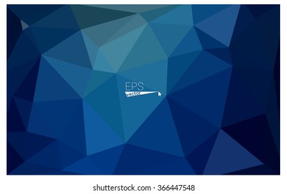 Dark blue geometric rumpled triangular low poly origami style gradient illustration graphic background. Vector polygonal design for your business. Dark blue geometric rumpled triangular low poly origami style gradient illustration graphic background. Vector polygonal design for your business.