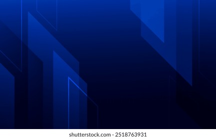 Dark blue geometric shapes background. Vector illustration
