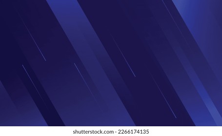 Dark Blue with Geometry Shape and Light Lines, Futuristic Background. Dynamic Composition with Overlay Shapes. Background for Technology, Sports, Movement, Speed concept. Vector Illustration