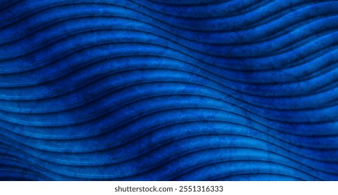 Fondo elegante abstracto de las ondas grunge brillantes azul oscuro. Diseño de Vector