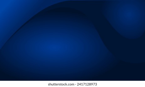 Diseño de vector de fondo abstracto de degradado azul oscuro. Fondo de ilustración abstracta de gradación de azul y línea. Plantilla para presentación, banner, vector de diseño web.