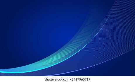 Dark blue gradation abstract background vector design. Blue abstract background with wave gradation suitable for web design, banner, wallpaper, presentation, etc.