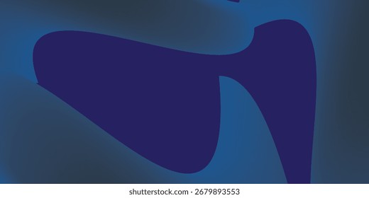 Dark Blue Gradient Abstract Background. Blurred Gradient with grain noise texture effect, elegant and futuristic good for wallpaper, copy space