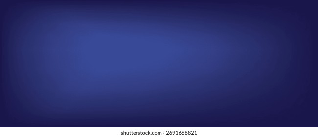 Dark Blue Gradient Abstract Background. Blurred Gradient with grain noise texture effect, elegant and futuristic good for wallpaper, copy space
