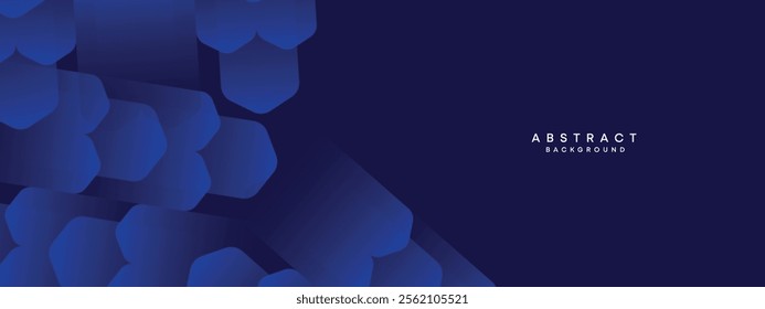 Dark Blue Gradient Abstract Geometric Flowing Lines Background. Abstract Navy Blue Geometric Featuring Line Backdrop with Gradient Shapes for Corporate Presentations, Digital Artwork, Website Design