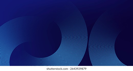 Gradiente azul oscuro con líneas espirales Abstractas
