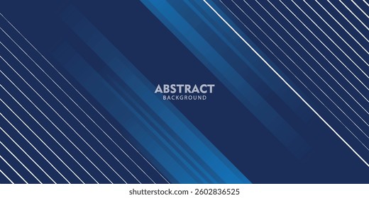 Dark blue gradient background with abstract graphic elements for presentation background and web header design. Suit for business, corporate, institution, party, festive, seminar, and talks.