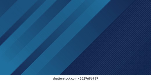Dark blue gradient background with abstract graphic elements for presentation background and web header design. Suit for business, corporate, institution, party, festive, seminar, and talks.