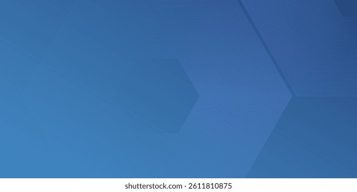The dark blue gradient background featuring a hexagon line. Ideal as a sophisticated backdrop for various design applications modern simple