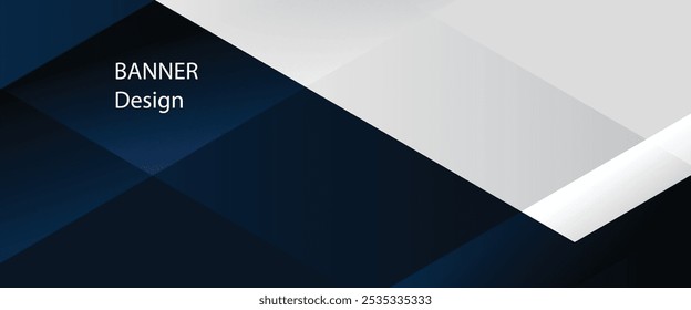 Dark blue gradient background. Geometric abstract with dark blue color gradation. Suit for banner, flyer, social media promotion, web design, certificate, voucher, invitation card, etc  