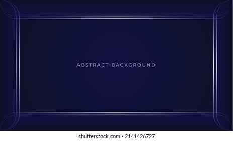 dark blue gradient background with light lines. Minimalist premium background. space for text message.  for advertising, website, poster, banner, book cover, brochure. vector 10 eps