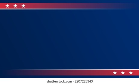 dark blue gradient background with stars and stripes. american flag background. american background template