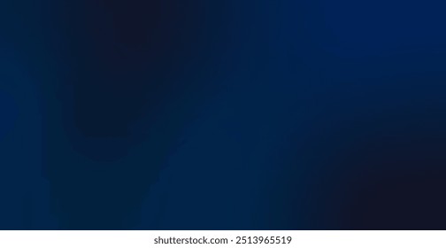 Fundo Indefinido De Gradiente Azul Escuro. Papel de parede de tecnologia abstrata. Ilustração de vetor. Faixa