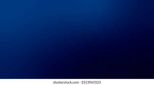 Dark Blue Gradient Blurry Background. Abstract Technology Wallpaper. Vector Illustration. Banner