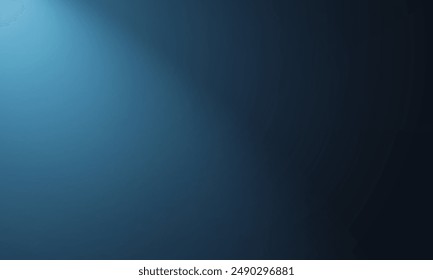 Dark blue gradient color background. Abstract dark blue background. Banner for advertise product on website. Space for text. Vector illustration.