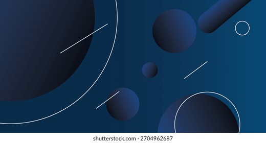 Dark blue gradient lines abstract background. Geometric lines Modern graphic design.