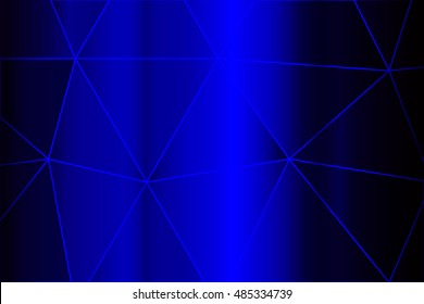 dark blue gradient polygonal background with big triangle cell. vector illustration. for business design, wallpaper
