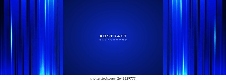 Tecnología de degradado azul oscuro, Plantilla de fondo futurista, espectáculo escénico, cortina, espacio para texto, Sitio web, póster, portada, volante, folleto, Anuncio, presentación.