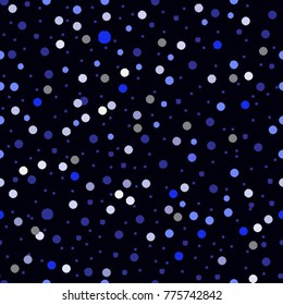 Dark BLUE and gray color vector modern geometrical circle abstract background. Dotted texture template. Geometric pattern in halftone style with gradient.