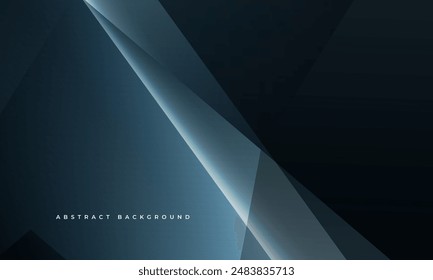 Dark blue and gray modern abstract background with geometric shapes. Dark geometry abstract vector Illustration for banner, poster, cover, wallpaper, business, corporate, brochure.