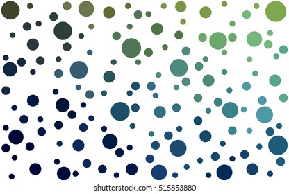 Dark Blue Green abstract seamless pattern with circles. Geometry pattern for fabric. Textile background. Stock vector.