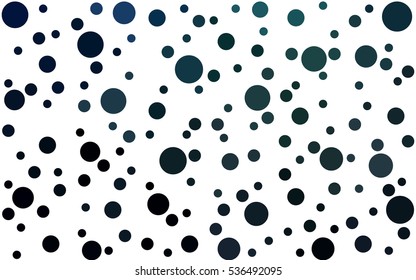 Dark Blue Green abstract seamless pattern with circles. Geometry pattern for fabric. Textile background. Stock vector.