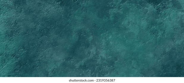 Dark blue green background vector texture. Embossed marbled textured illustration. Color stucco for design interior. Abstract grunge template.